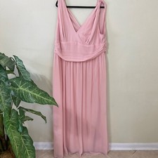 EVER-PRETTY 26/4X SLEEVELESS V-NECK FORMAL MAXI EVENING DRESS Blush pink ~ Read~