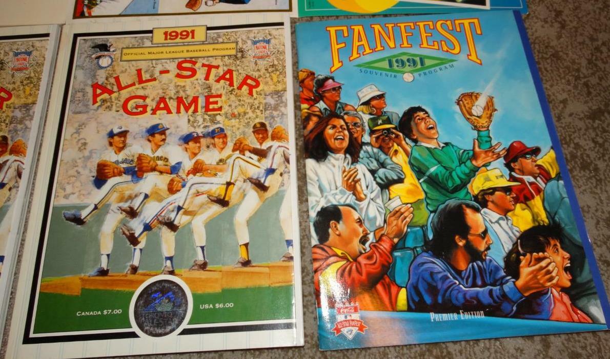 MLB 1991 ALLSTAR GAME SOUVENIRS, TICKET, PROGRAMS, MEDIA GUIDE, FANFEST eBay