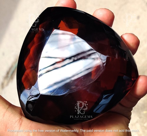 Natural 3000Ct Trillion Cut Huge Yellow Citrine Brazilian Loose Gemstone KB - Picture 6 of 15