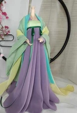 1/6 复古汉服套装 12 英寸女性动作玩偶中国风格-