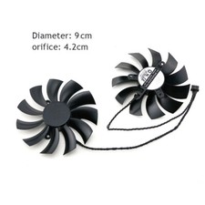 ONE NEW For GTX1080 1070ti 1070 Graphics Card PLD10015B12HH 90MM Cooling Fan ZD
