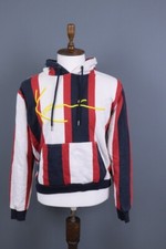 Karl Kani Multicolor Striped Hooded Sweatshirt Sweater Size S