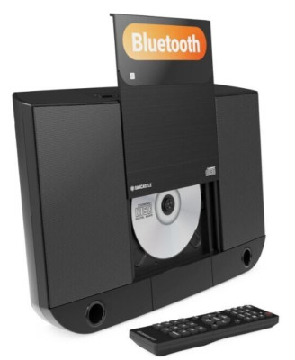 Oakcastle HIFI100 Compact Stereo System with Bluetooth Wall Mountable CD Player