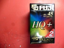lot de 2 Cassettes FUJI - K7 VHS C  HQ+ 45 mm