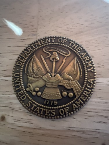 Department Of The Army Challenge Coin From The Director Of The Army Staff - Picture 7 of 8