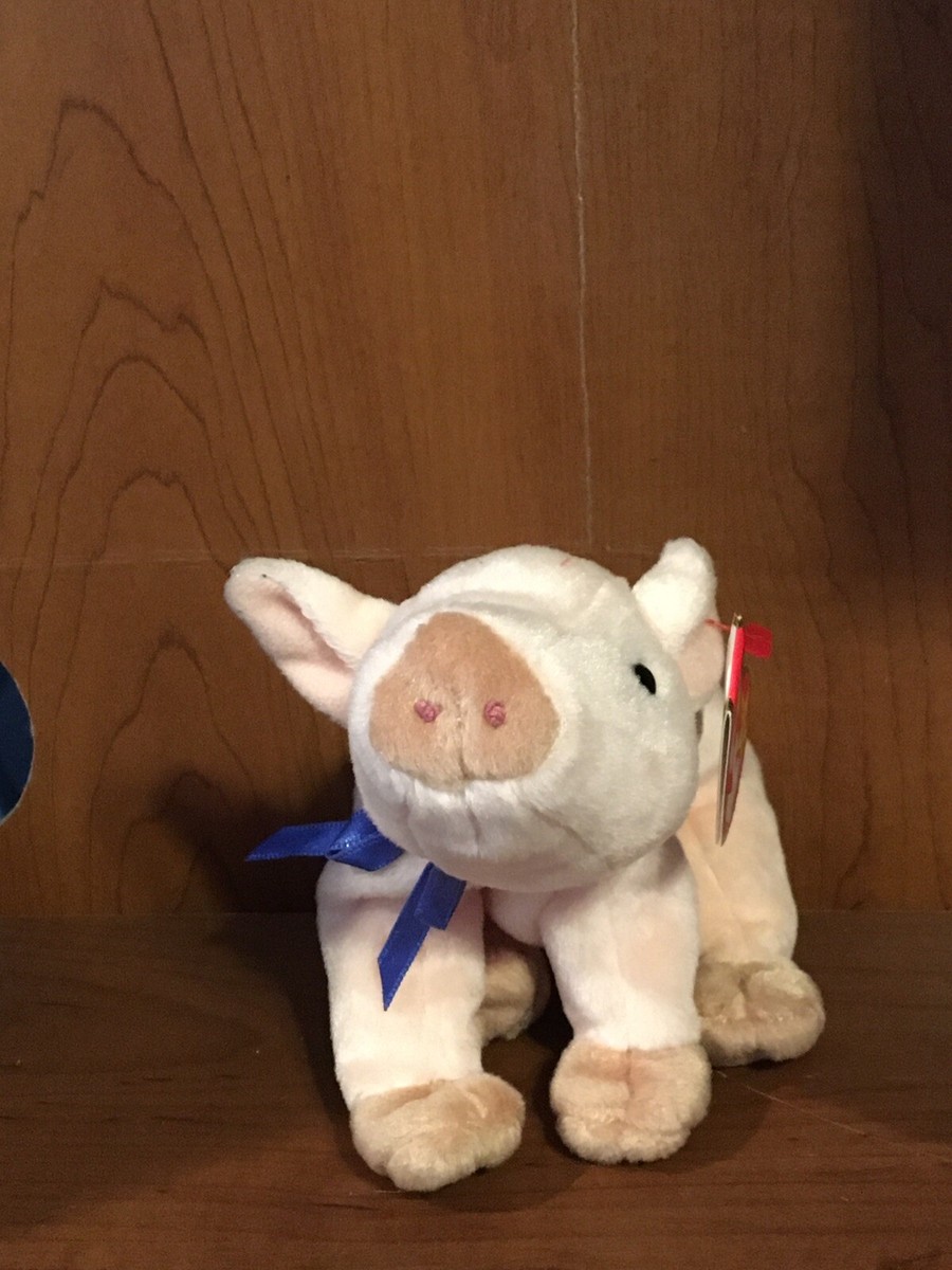 TY Beanie Baby KNUCKLES the Pig MWMT DOB March 25, 1999
