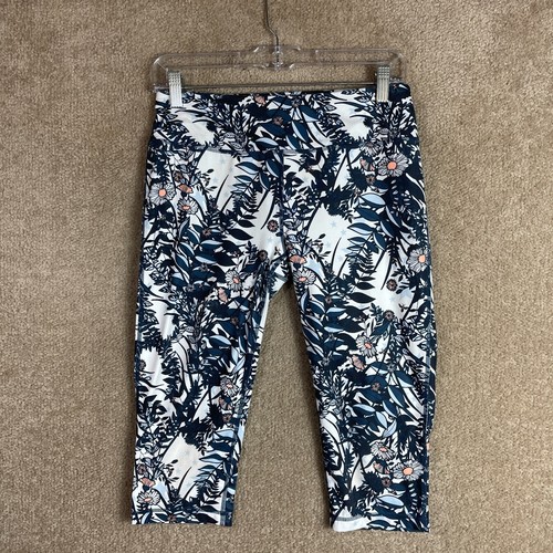 Sweaty Betty All Day Contour Capri Leggings Womens Size Medium Blue Garden  Print | eBay