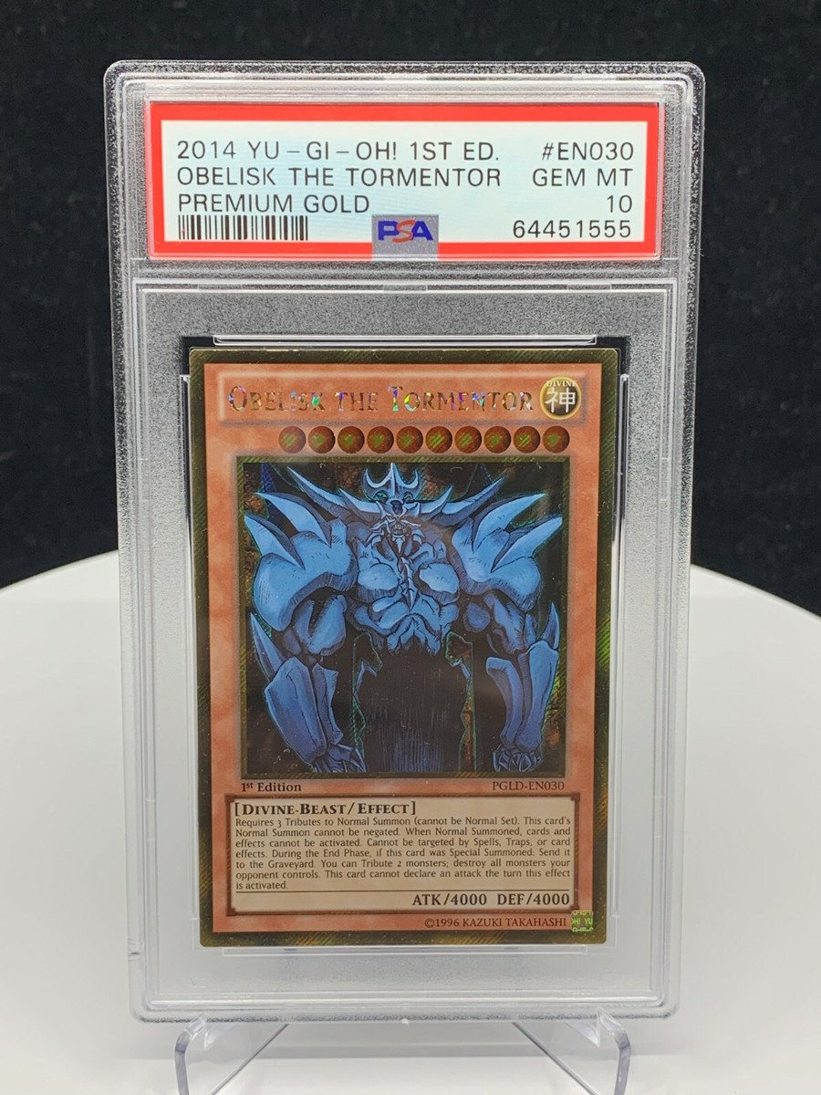2014 Yu-Gi-Oh! Obelisk the Tormentor 1st Edition Premium Gold PGLD