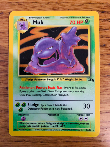 Muk (13/62) Holo Fossil Set Pokemon Card! FAST & FREE P&P! - Picture 92 of 105
