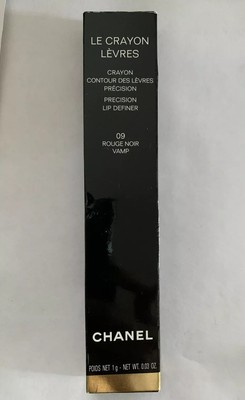 Chanel Le Crayon Levres Precision Lip Definer Rouge Noir Vamp 09 New In Box Ebay
