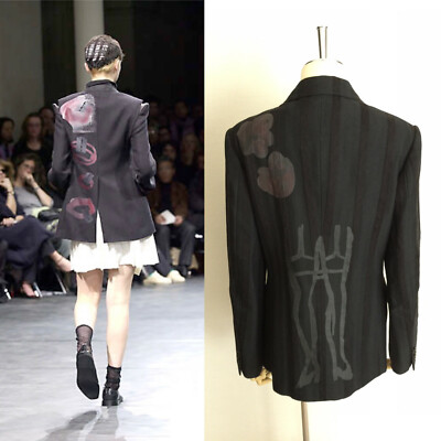 Comme Des Garcons painting Jacket Rare Vintage AD2000 Runway