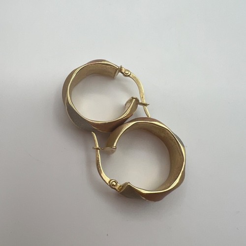 14k gold milor hoop earrings - Picture 6 of 9