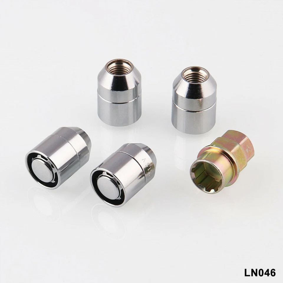 M12x1.5C & Key Alloy Steel 4Pcs Wheel Nut For Anti-theft Security Lock Universal - Изображение 4 из 4