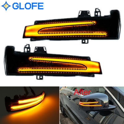 2X Sequential LED Side Mirror Turn Signal Lights For Benz C E S CLA CLS Class