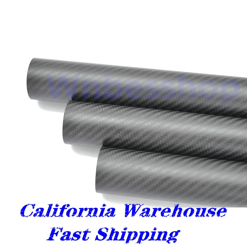 3k Carbon Fiber Tube/Pipe OD 10 12 14 15 16 18 20 22 24 25 27 30 32 35 40x 500MM - Image 3 of 4