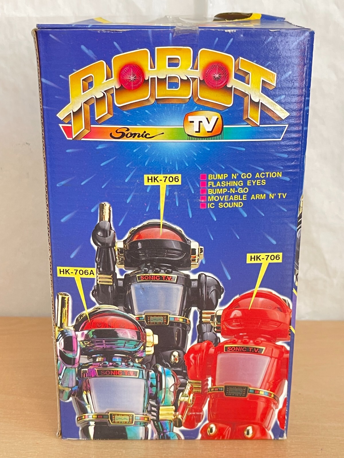 Robot Sonic TV HK-706A eléctrico con pantalla años 80 nuevo funciona original