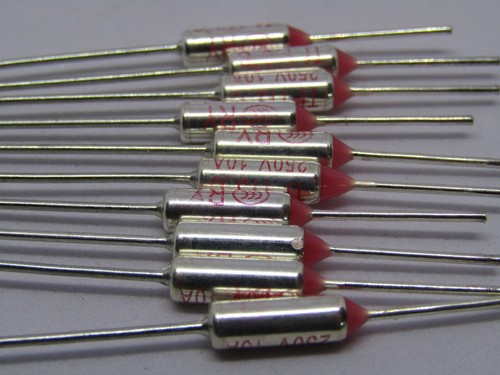 RY Sicherung Temperatur Thermo 250V 10 Amp 113C 235,4F Axial 113°C 235,4°F TF 113 - Bild 14 von 21
