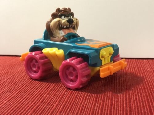 McDonald's LOONEY TUNES QUACK UP CAR CHASE Happy Meal Toy Taz Tornado Tracker  - Picture 1 of 6