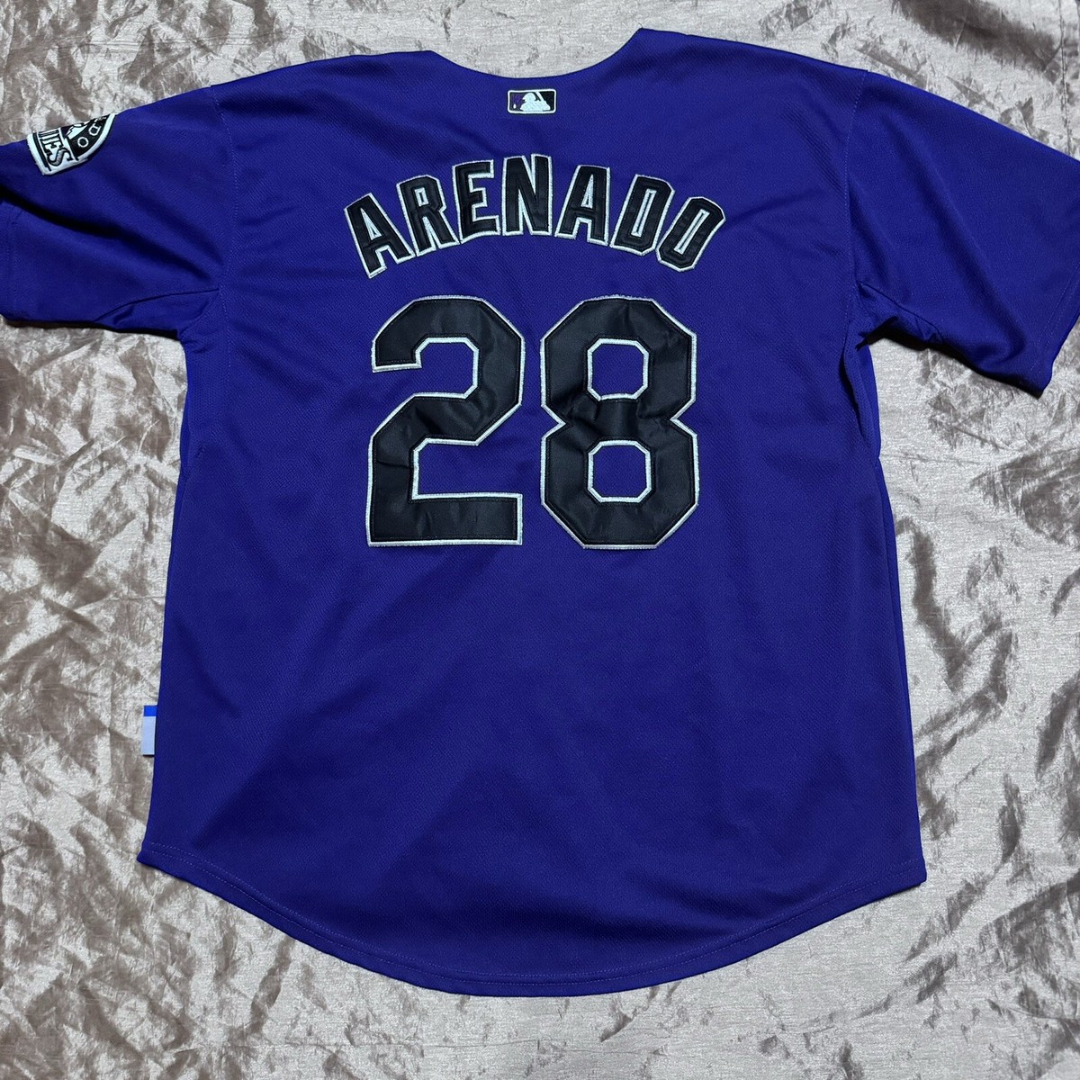 コロラド・ロッキーズ ユニフォーム Arenado 28 Majestic Nolan Arenado #28 Colorado Rockies Purple MLB