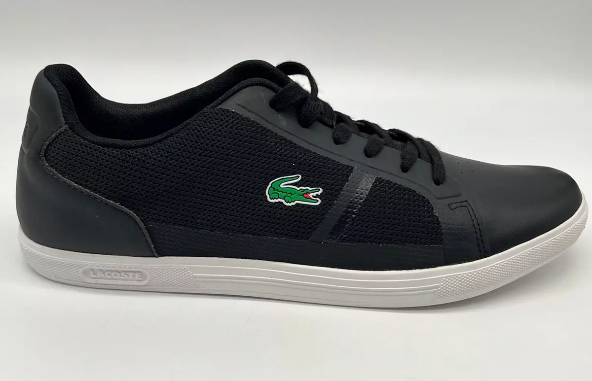 Lacoste Sport Mens 9 Gray Canvas Ampthill Sneakers Chukka Style | eBay
