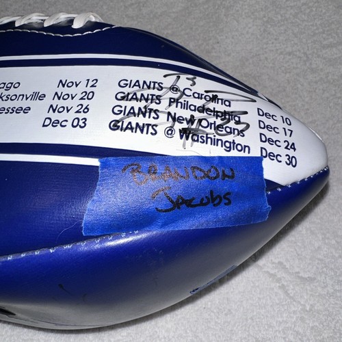 2006 New York Giants Team Signed Football. Barber, Jacobs, Coughlin, And More - Picture 6 of 6