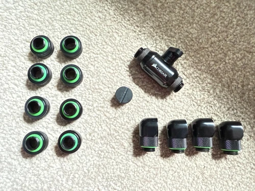 Corsair Hydro X Series XF Hardline 14mm OD Water Cooling Fitting Kit