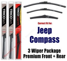 Wipers 3-Pack Premium Wiper Beam Blades - fit 2018+ Jeep Compass 19240/180/10-A