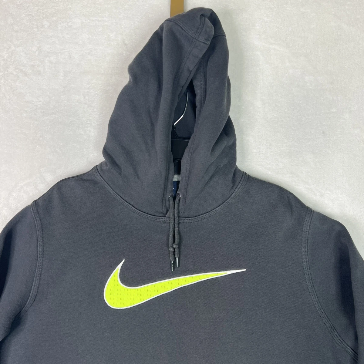 Grey and lime green nike best sale hoodie
