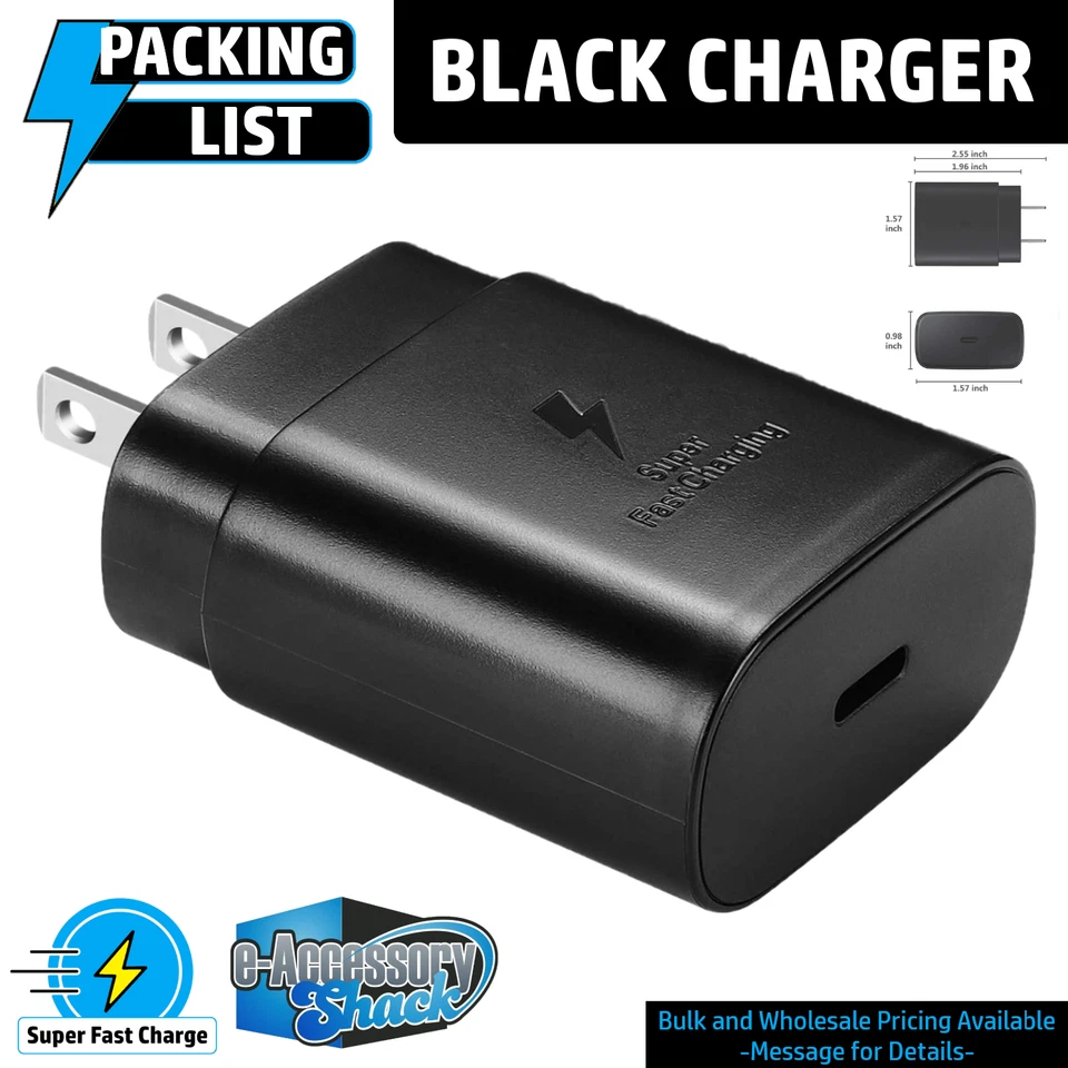100x 25w USB-C Super Fast Charge Wall Adapters Type PD Charger Bulk Wholesale - Image 2 of 3