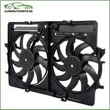 Dual Radiator Condenser Cooling Fan Assembly FOR Audi A5 Q3 A6 A4 Q5 AU3115113