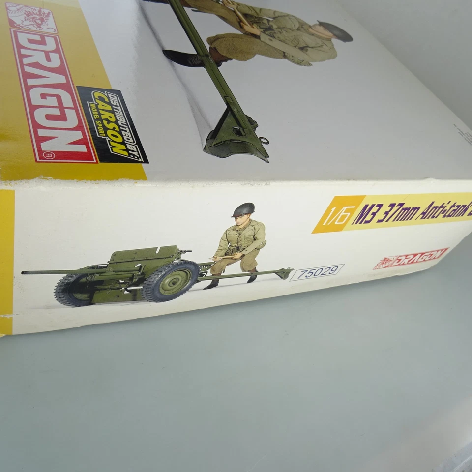 Dragon 1/6 Bausatz Militär M3 37mm Anti-tank Gun ungebaut OVP - Bild 2 von 4