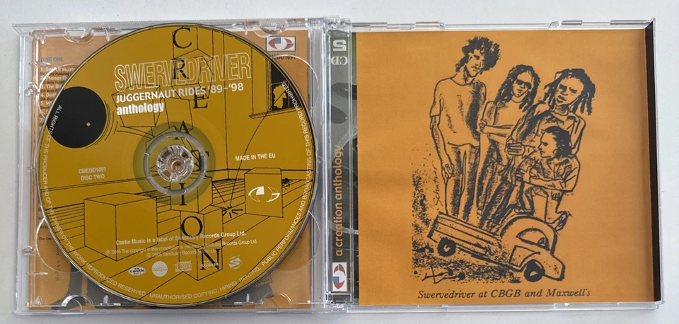 SWERVEDRIVER "Juggernaut Rides '89-'98" Rare 2005 33Trk 2CD "Rave Down, Duel" - image 4 of 4