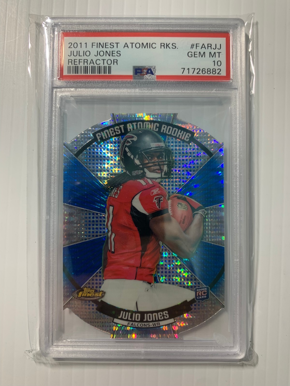 Julio Jones Finest Atomic Rookie Refractor #FARJJ Base