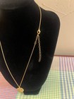 Gold Tone Heart Medallion Necklace 19" With Extender & Earring Set — photo 4