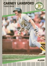 1989 Fleer Baseball (1-220) - You Pick - FREE SHIPPING 5+ Cards READ NM