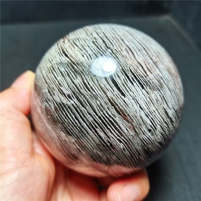 728G Natural Polished Colorful Thousand layer Stone Ball Healing WD1832
