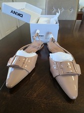 DKNY Women'sflat Pointed Toe Slingbacks Pumps Taupe Color Size US 8