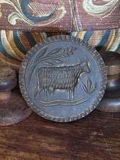Antique Primitive Butter Stamp Cow