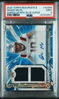 2024 Topps Resurgence - DRAKE MAYE Rookie Amped UP Blue 62/99 RPA Patriots PSA 9
