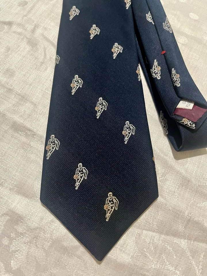 Винтажный галстук баскетболиста Sherman's Cravats сделано в США - Изображение 2 из 4