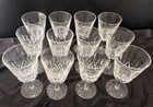 Set of 12 Vintage Waterford Lismore Water Goblets - 7 inch - Ireland - Set B