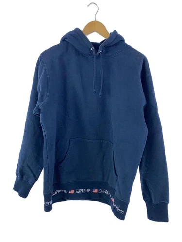 Sweat à capuche Supreme bleu marine L occasion