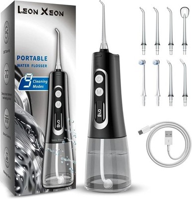 Advanced Cordless Water Flosser Munddusche Tragbar Wiederaufladbar 300ml