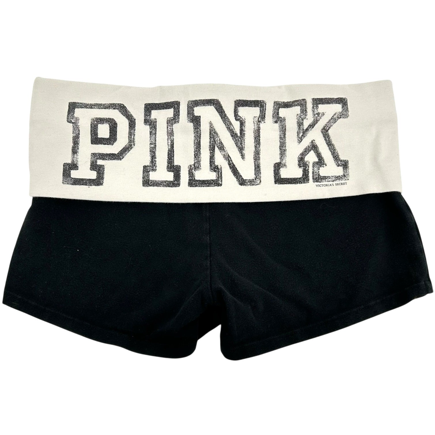 Vintage y2k Women's Low Rise Victoria's Secret PINK 86 Fold Over Booty Shorts~S