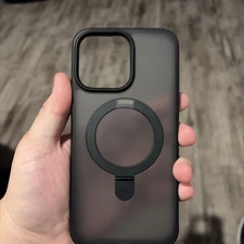 CASEKOO Black iPhone 14 Pro Max Case with MagSafe Ring and Magicstand