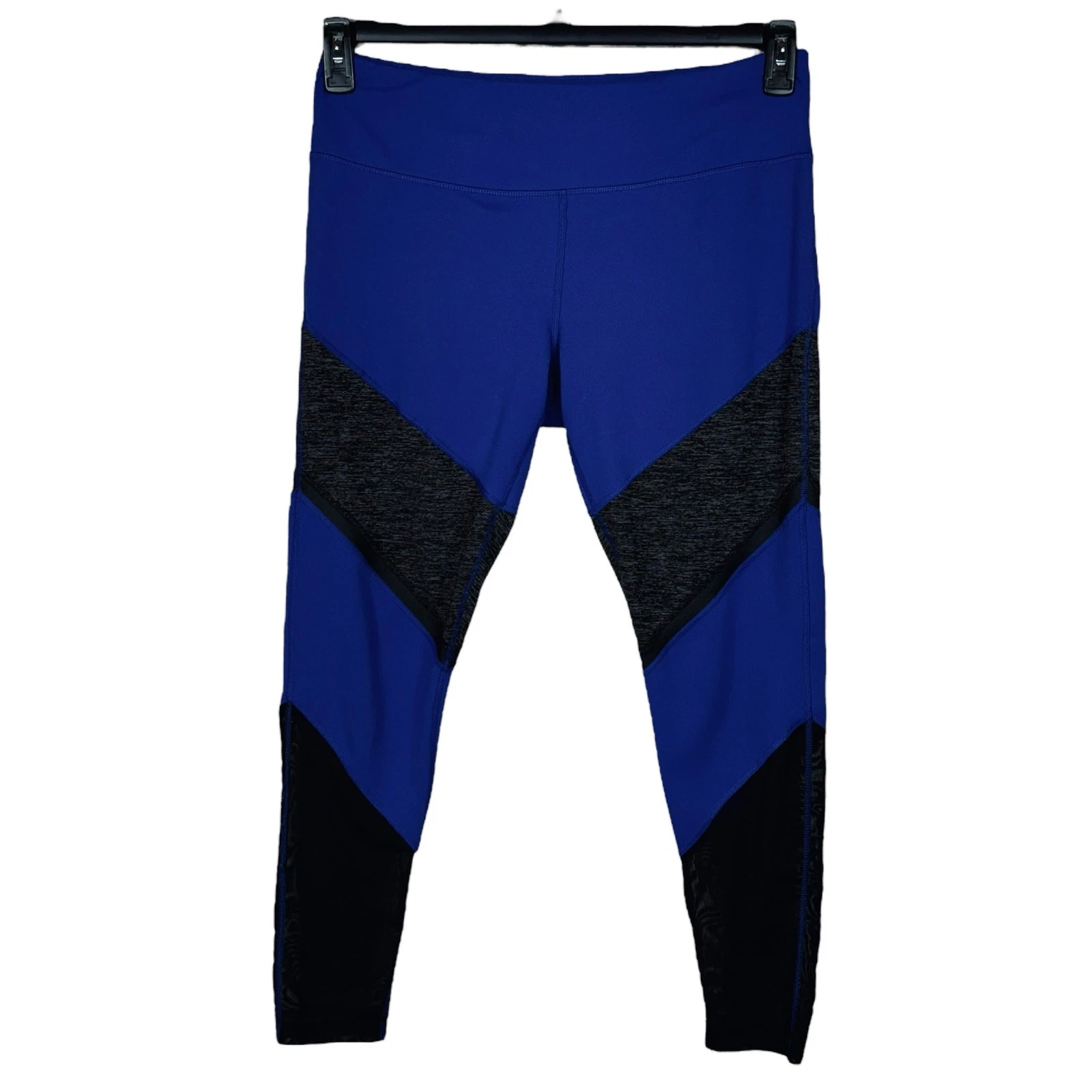 yogalicious ankle inner pocket mesh elastic waist activewear leggings