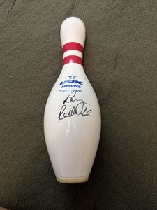 Pete Weber Autographed Bowling Pin Approved Plastic Coating PBA Hall Of Fame