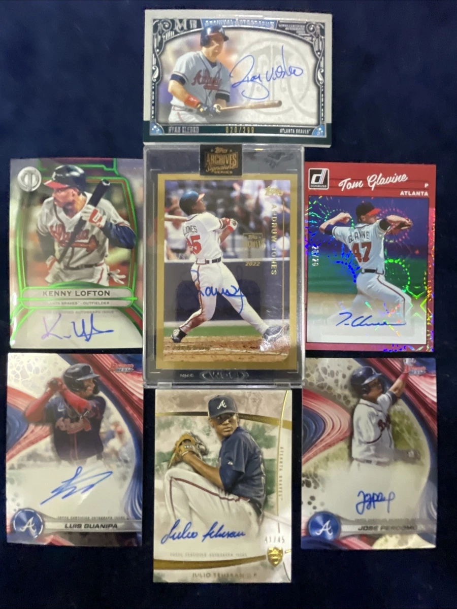 Andruw Jones Baseball Autographed Sports Trading Cards