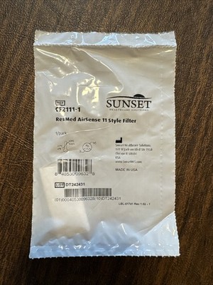 Sunset ResMed AirSense 11 Style Filters (Lot of 6)   CF2111-6   New and Sealed