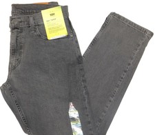 LEVIS 502 Taper Jeans Stretch Flex Eco Midrise Regular Through Thigh 75 Grey